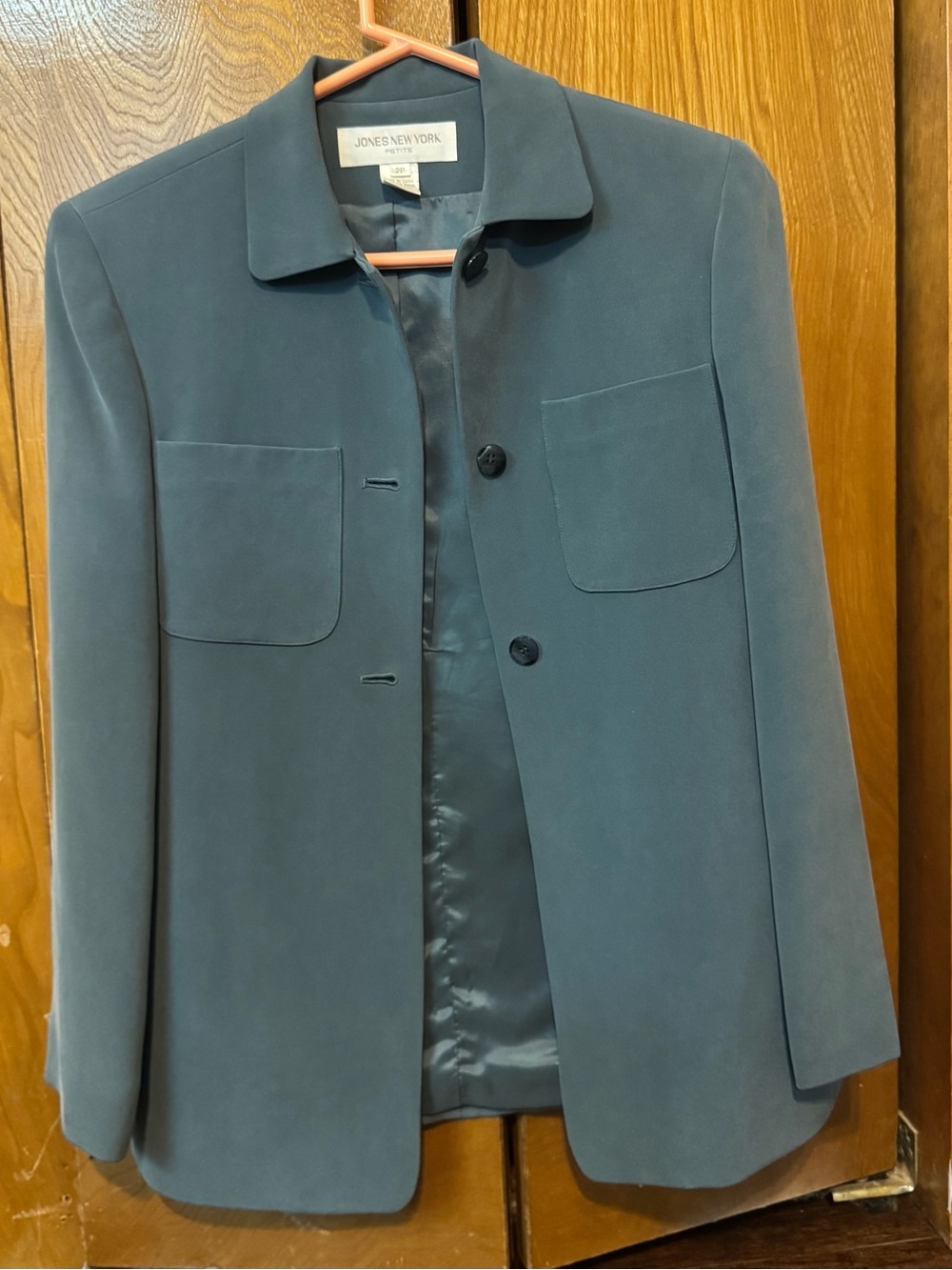 Jones New York Women’s Blue Classic Suit Button Jacket